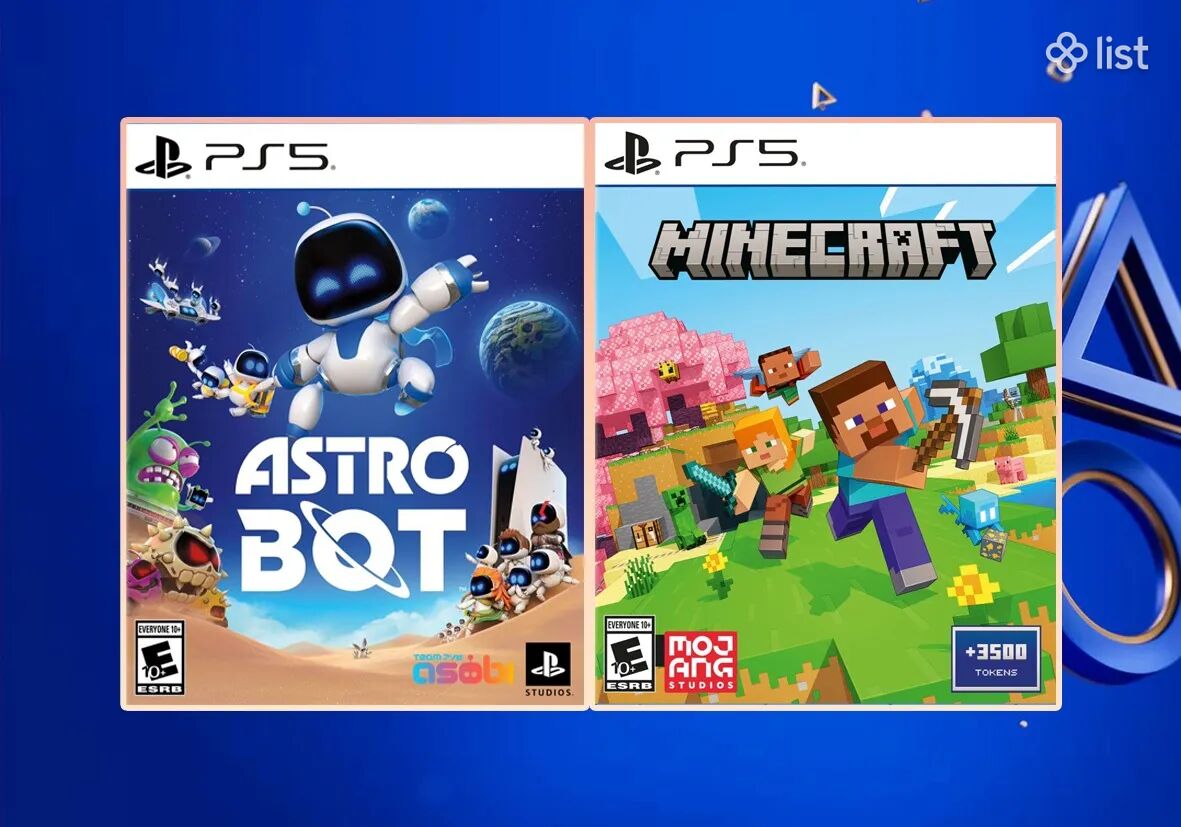 Ps5 playstation 5 խաղային կոմբո փաթեթ AstroBot MINECRAFT
