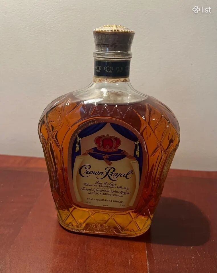 Crown Royal Fine De Luxe Canadian Whisky 750ml օրիգինալ կանադական վիսկի