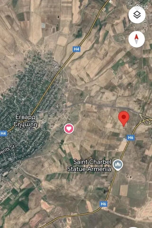 Հողատարածք ընդհանուր օգտագործման Եղվարդում, 5,000 քմ