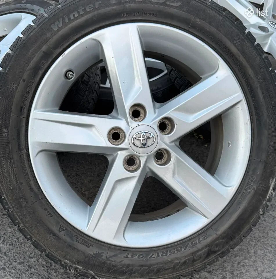 Անիվներ անվահեծերով toyota camry original xv55 se le xse xv40 xv50 xv70 raf4 corolla ամառային 215/55 R17