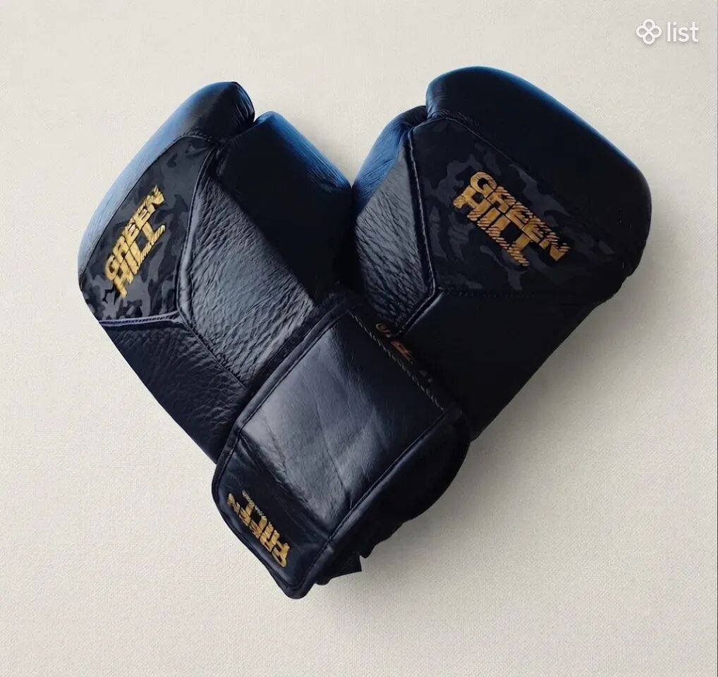 Նոր կաշվե բռնցքամաններ Green Hill Power Padded (Кожа) 14, 12 oz НОВЫЕ кожаные боксерские перчатки