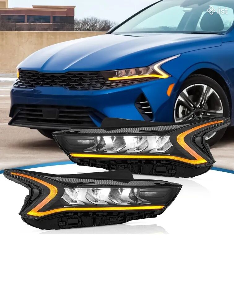 Kia K5 (2020 - 2025) Դիմացի ֆառ 4 գլազ ամերիկանկա աջ և ձախ