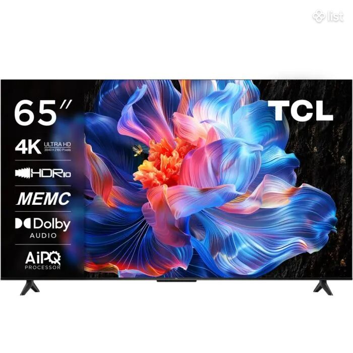 TCL (LED 65P6K Google TV UHD 4K/2025) / Փակ տուփ / 1 տարի երաշխիք / առաքում
