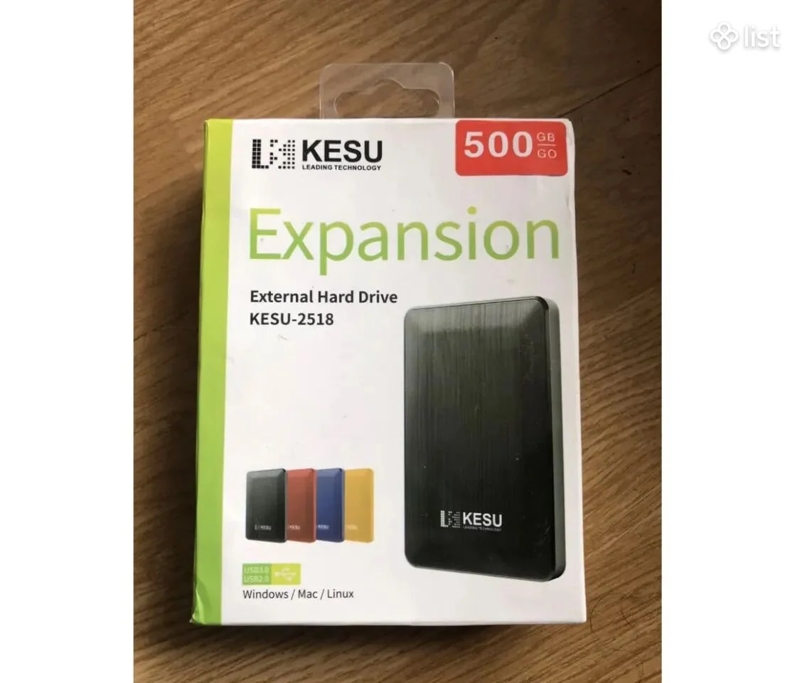 External Mobile HDD 500Gb KESU, Արտաքին հիշողություն Memory, նոր, տուփով, երաշխիք
