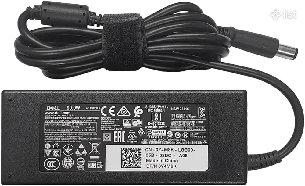 Լիցքավորիչ DELL / 19.5V 4.62A, 90W /Notebooki charger, laptopi, նոութբուքի զարյադչնիկ, հոսանքի կոճ, զարյադկա
