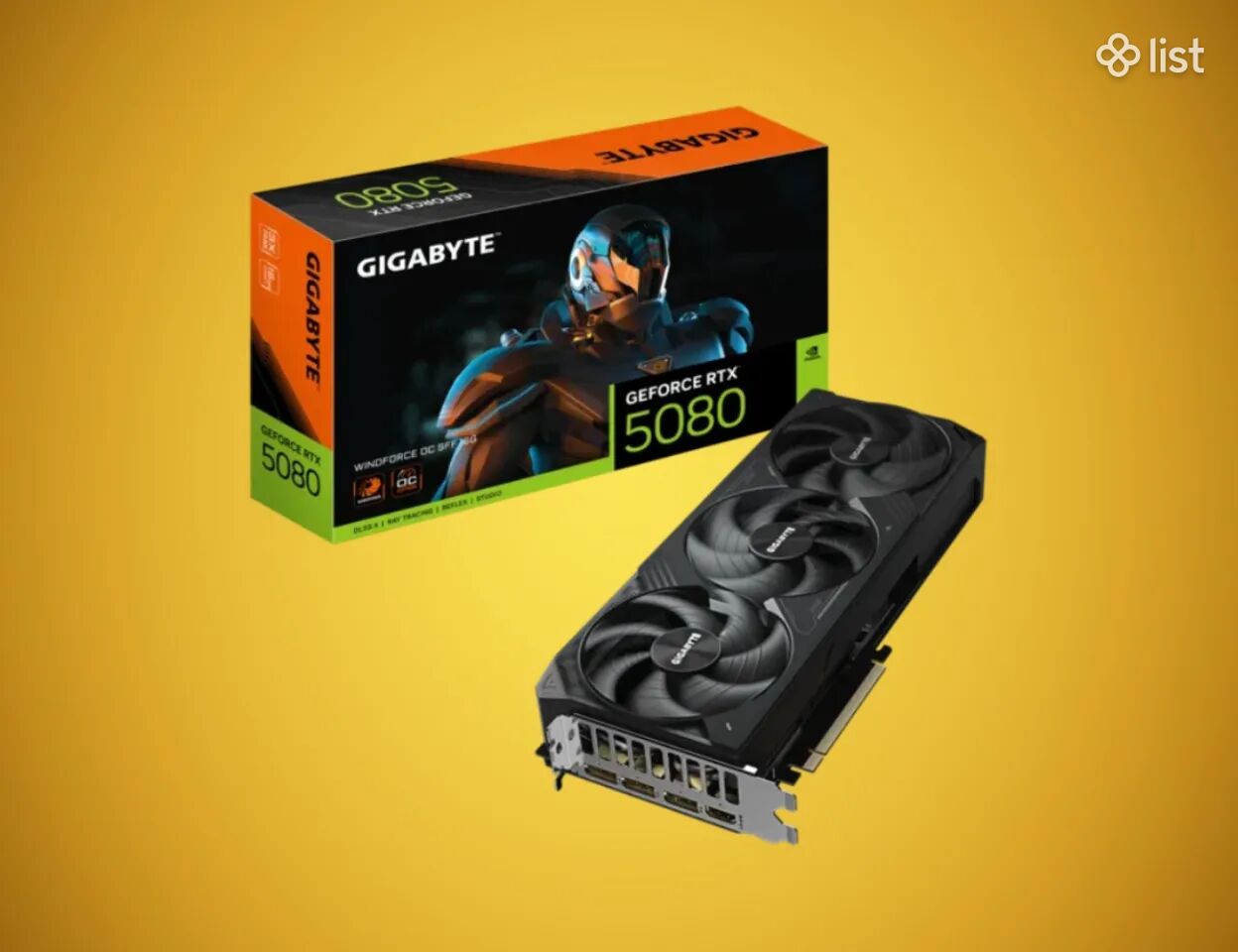 Տեսաքարտ / Վիդեո քարտ - GiGABYTE GeForce RTX 5080 WINDFORCE OC SFF 16GB GDDR7 (1 տարի երաշխիք)