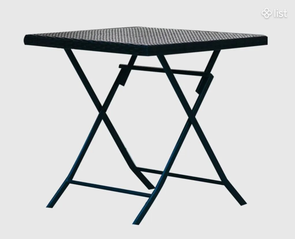 Складной плетёный стол, Ծալվող հյուսած սեղան, Folding Wicker Table - 70x70