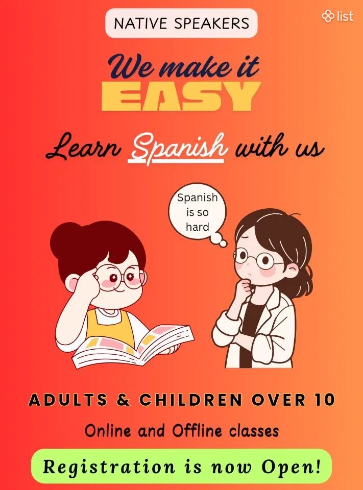 Spanish language classes Իսպաներենի դասընթացներ Уроки испанского языка