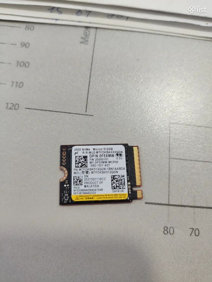 Sad micron 512 gb new original