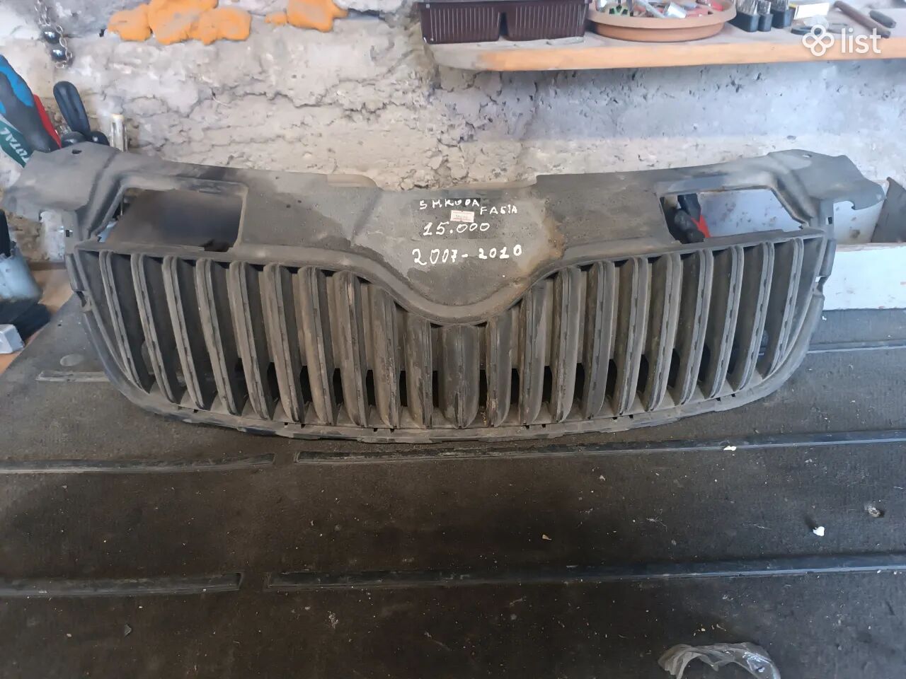 Աբլիցովկա Skoda fabia 2007-2010 թվերի աբլիցովկա shkoda fabia