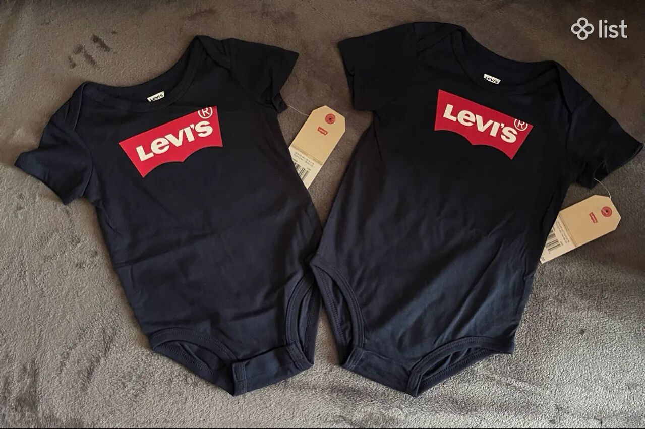 LEVIS новый летний костюмчик-боди для малышей - 12-18 месяцев ОРИГИНАЛ США
