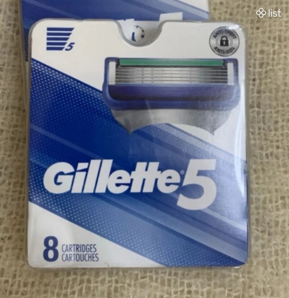 Gillette 5 (Fusion) գլխիկներ, 8 հատիկ