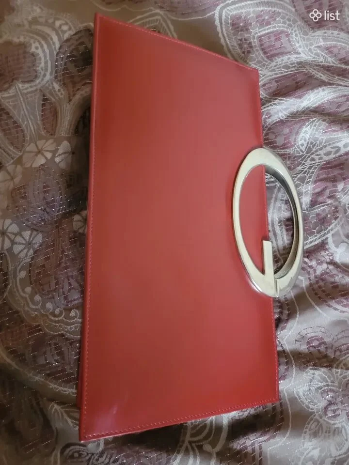 Сумка клач бордовая