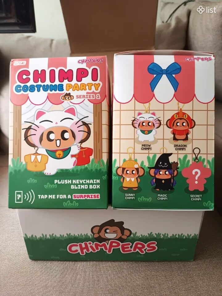 Chimpers Plush Blind Box (Whole Set) Surprise Toy