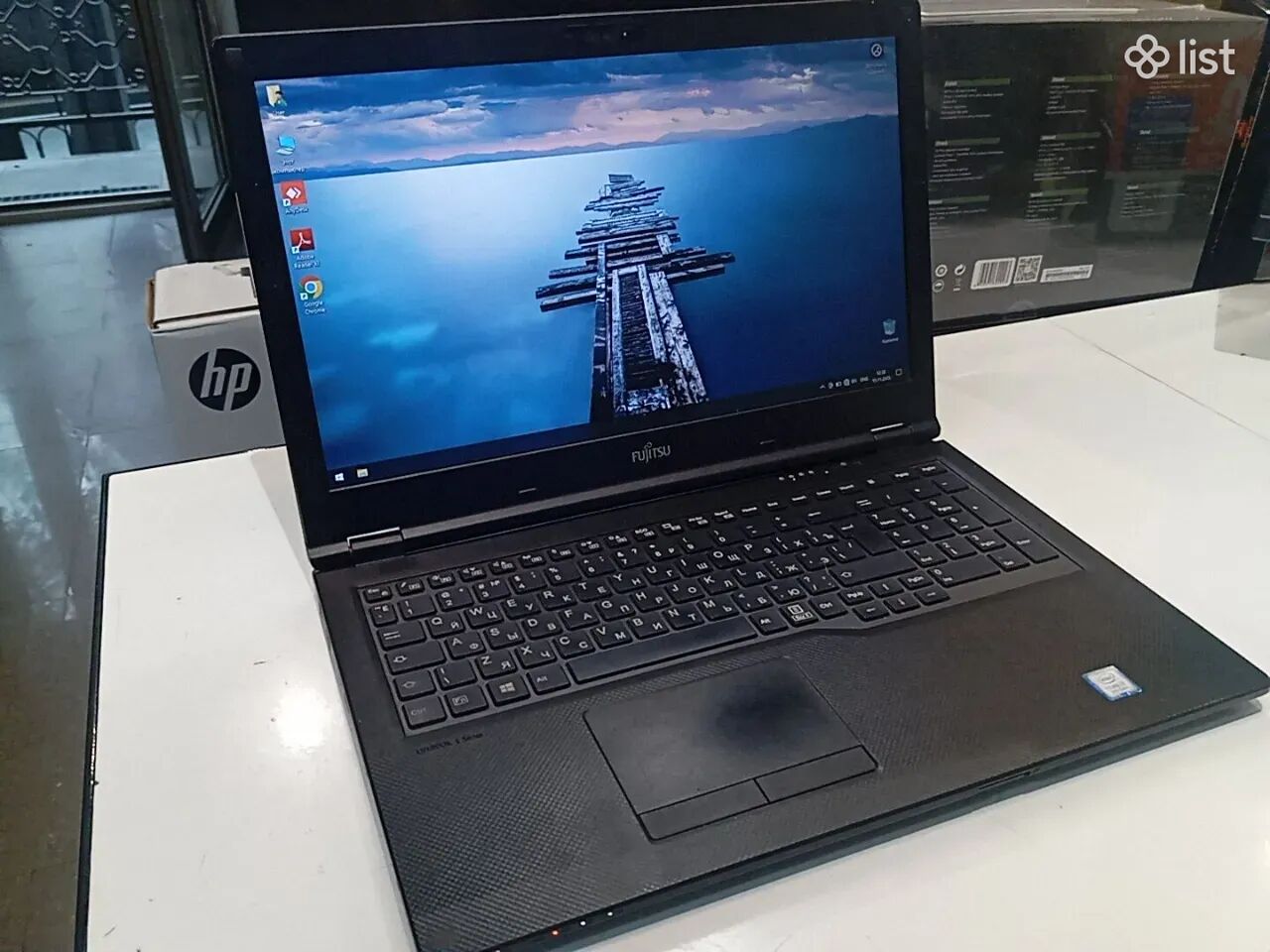 Նոթբուք Notebook Fujitsu E558 /Core i7 8550U/16GB/ 512GB / 15.6" FHD/win10 pro original երաշխիք 6 ամիս