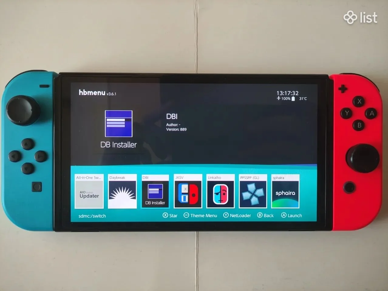 Nintendo switch պրոշիվկա, прошивка