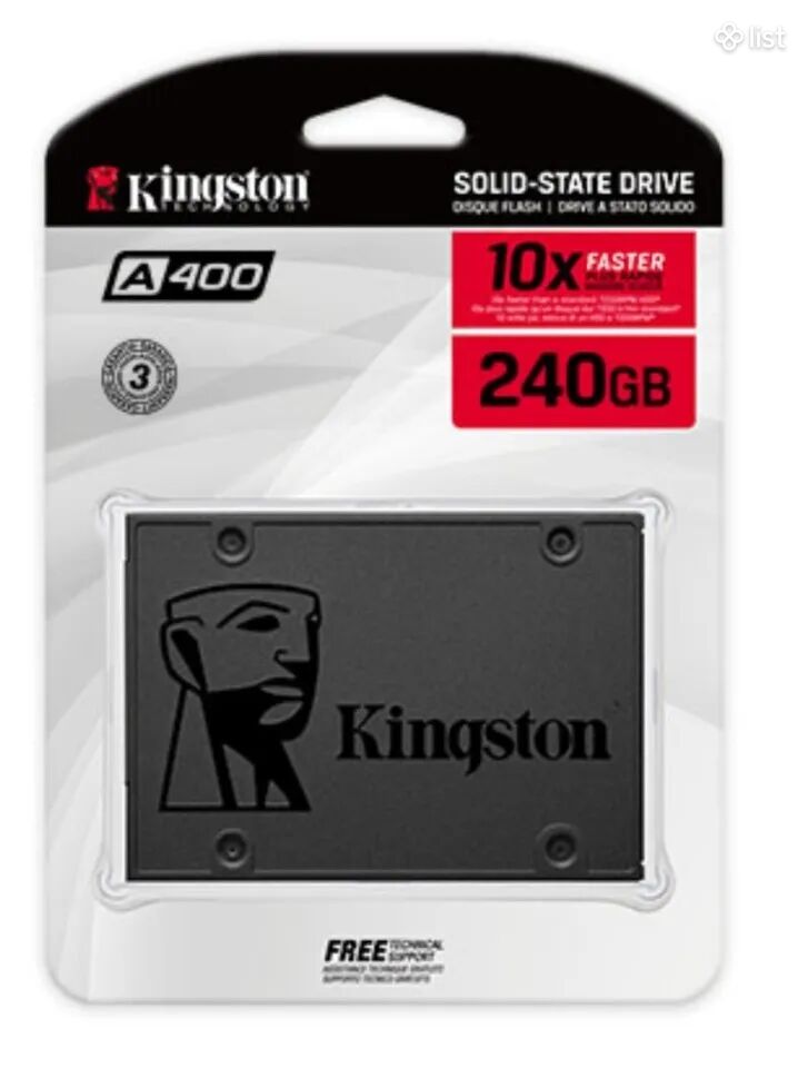 Kingston ssd 240gb hdd 256 gb