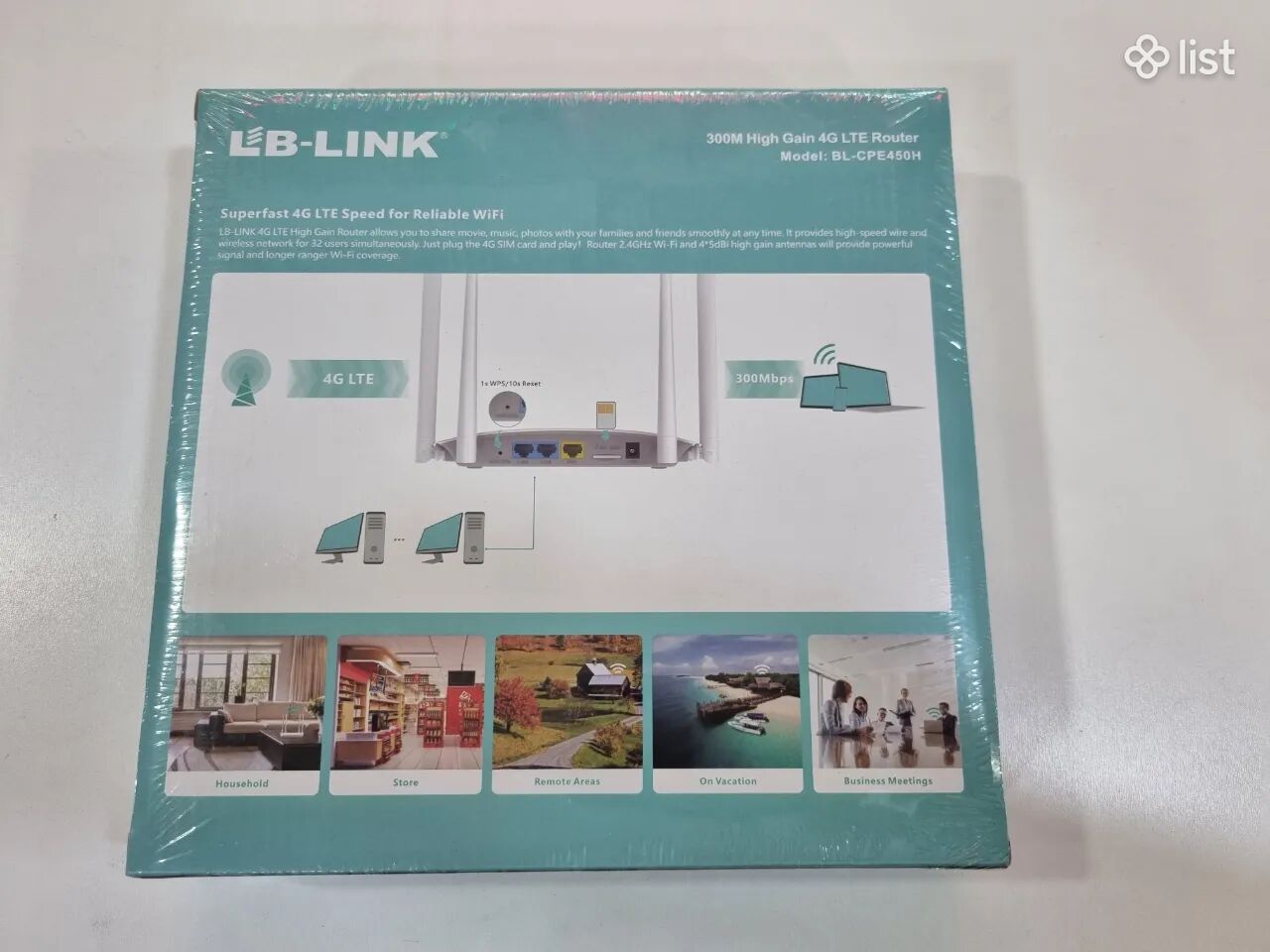 Lb link Bl-cpe450h Wifi rauter 300m high gain sim 4g Lte + Wi-fi роутер նոր սարք թազա Wi fi նայեք