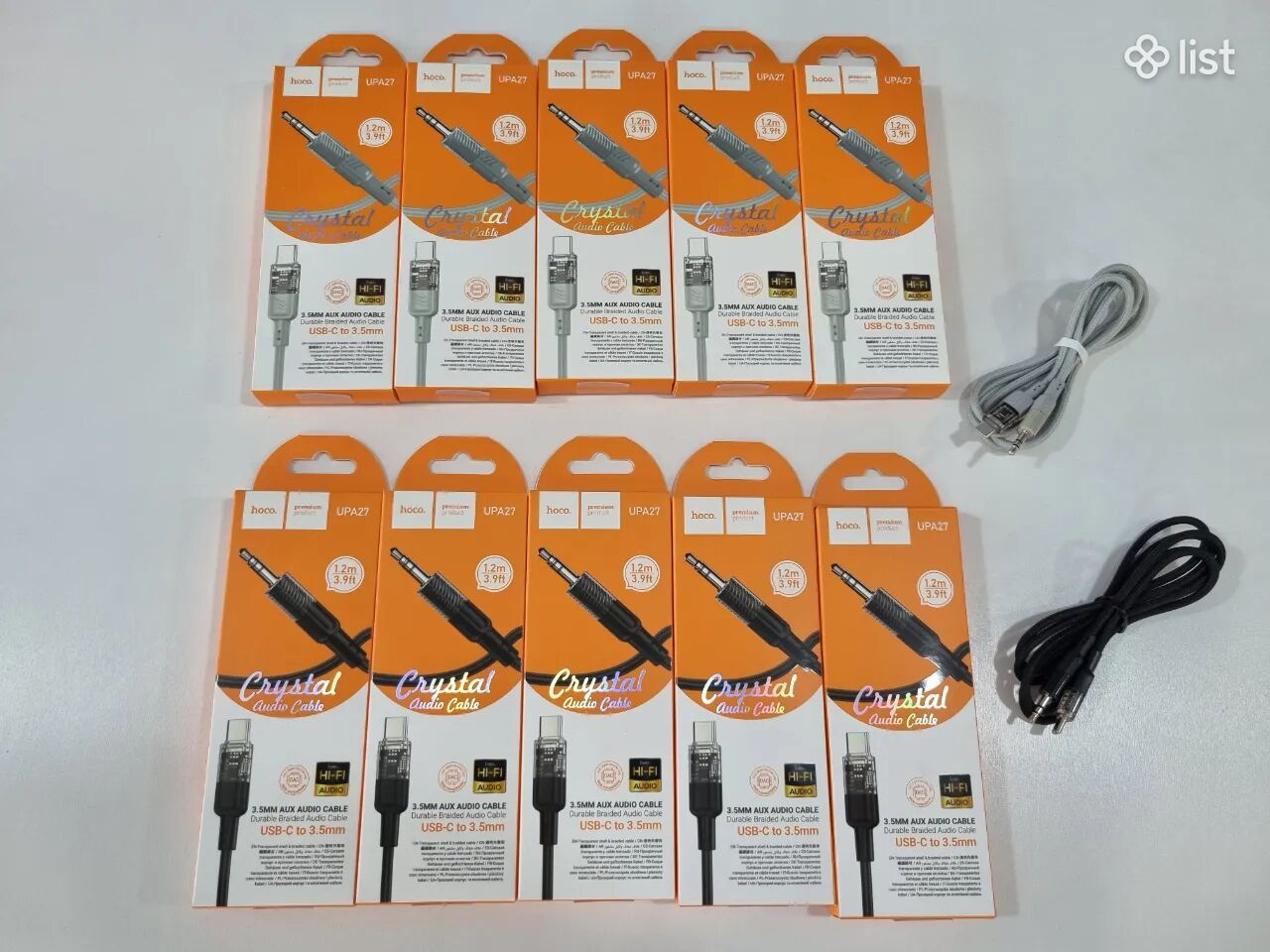 Typec ից aux սարքող կաբել iphone 15 hoco upa27 cable նոր տեսականի շատ լավ որակով aux to type-c շնուր նայեք