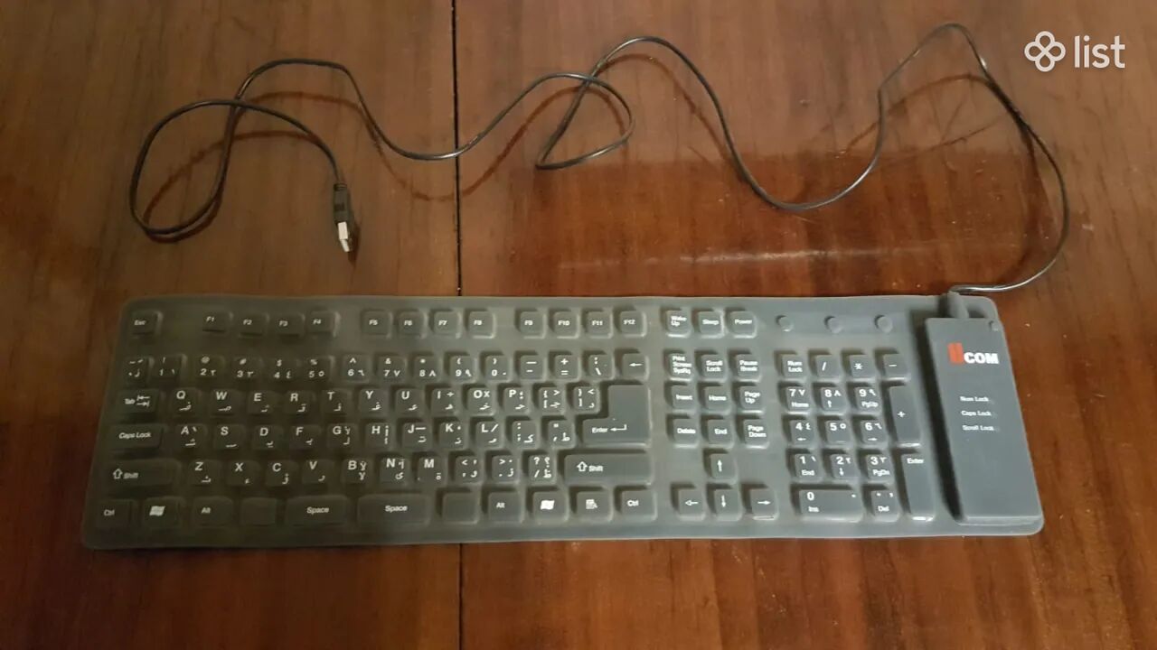 Ucom usb ստեղնաշար ճկվող