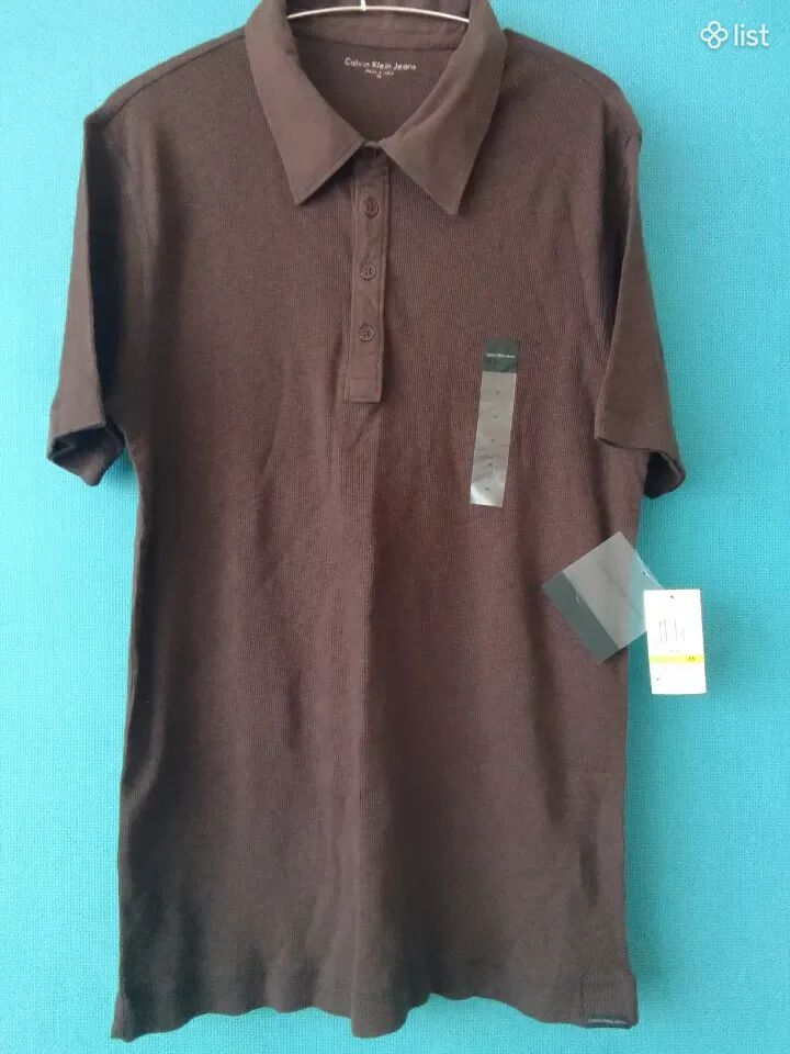 Calvin Klein բրենդային Polo USA նոր վերնաշապիկ, M