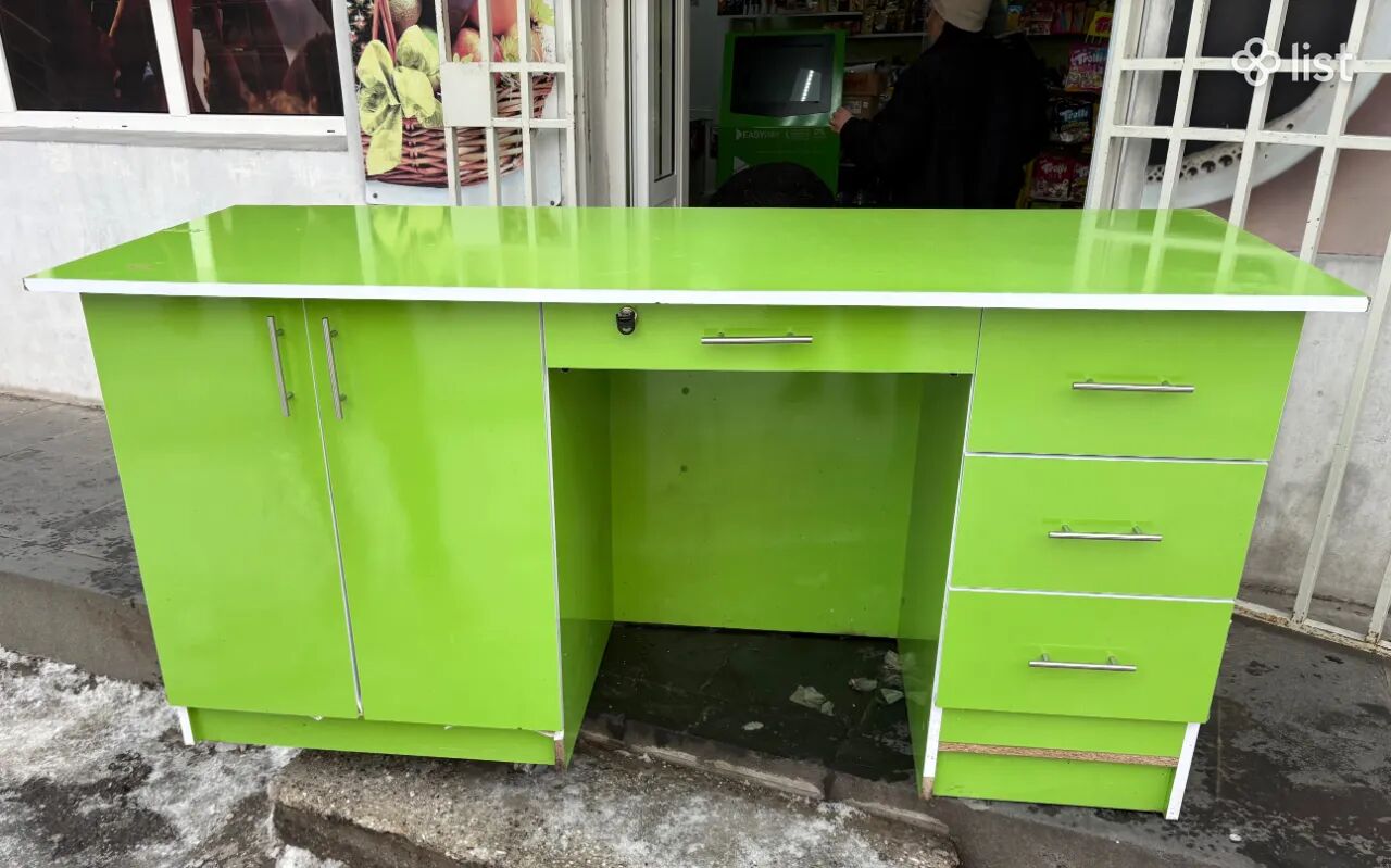 Փայտյա, ուղղանկյուն, 200x1 Խանութի Սեղան Կասսա