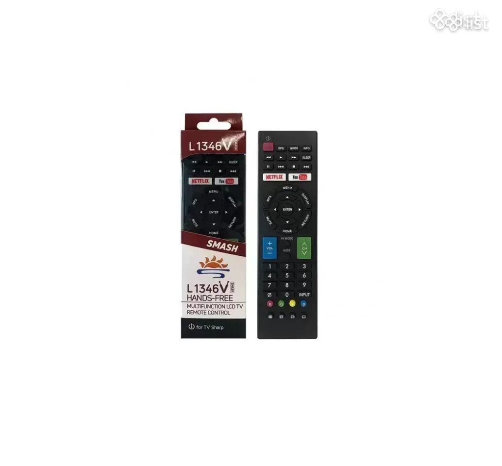 Հեռակառավարման վահանակ Sharp L1346V TV Remote Control универсальный пульт