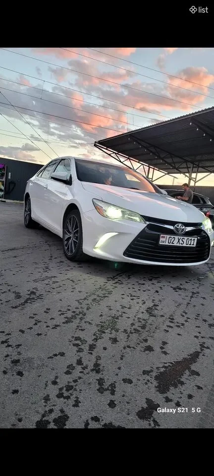 2015 Toyota Camry, 2.5L, gas, white