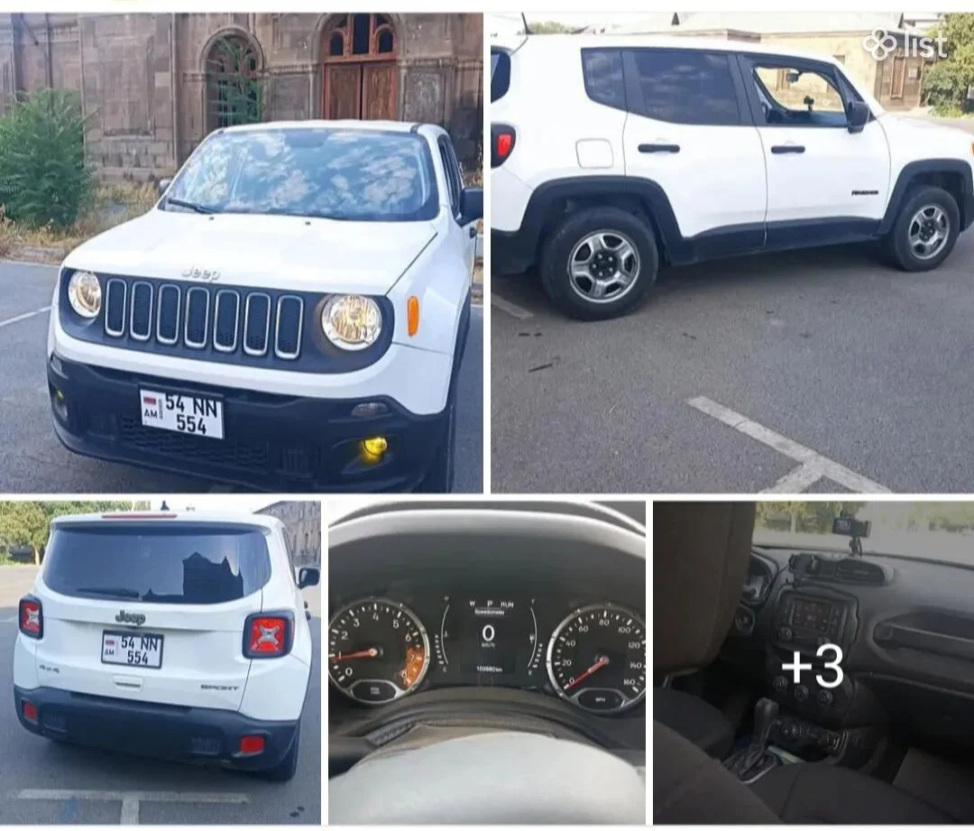 Jeep Renegade, 2.4 լ, լիաքարշ, 2018 թ., գազ
